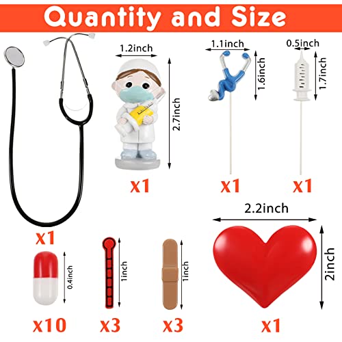 21 Pcs Nursing Cake Toppers Nursing Cupcake Toppers Nurse Graduation Cake Decorations Rn Party Favors Nurse Decorations For Nursing School Graduation Party Doctor Nurse Theme Party Supplies #TOP1