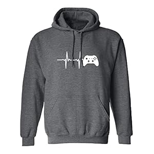 zerogravitee Heartbeat of a Gamer 2 Adult Hooded Sweatshirt