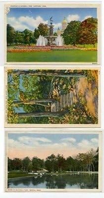 Lot of 3 Connecticut Bushnell, West Rock, Rockwell Connecticut Postcards #18232