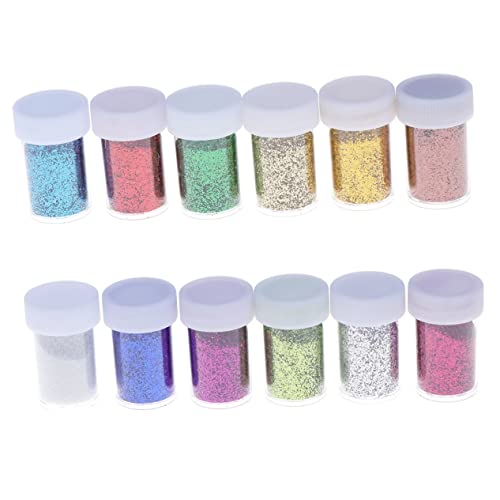 Akoosy 12 Goldpulver Pailletten Glitzer