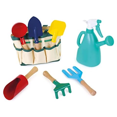 small foot Gartentasche für Kinder, 6 Spielwerkzeuge für den Garten mit Tragetasche, ab 3 Jahren, 1710 Cover