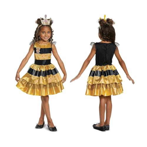 L.O.L. Surprise! Queen Bee Classic Child Costume, Yellow, Medium/(7-8)