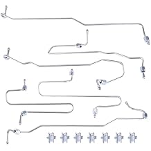 6PCS Fuel Injection Line Kit with Clamps Replacement for CAT Caterpillar 3406 3406B 3406C Engine Replace 1917941 1917942 1917943 1917944 1917945 1917946 3406 Fuel Injector Lines
