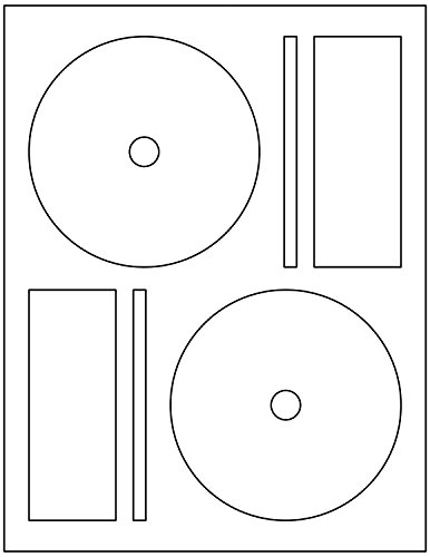 Étiquettes jet d'encre et laser pour CD/DVD avec habillage complet de la coque