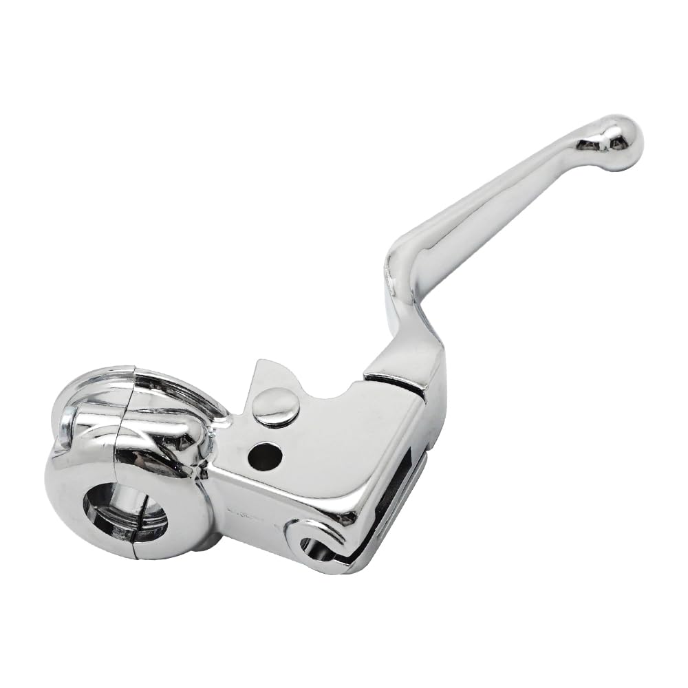 Leva frizione e supporto di montaggio per Harley Davidson Sportster 883 1200 Softail Dyna Electra Glide Road King Fat Boy Night Train Street Bob (Cromato)