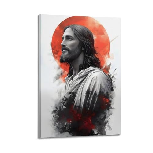 Tableau Jésus Christ style moderne de 30x45cm idéal pour la décoration murale de chambre