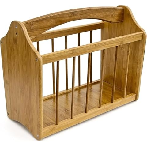 Unibos Bamboo Magazine and Newspaper Rack Cover