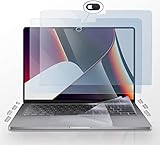 Homy Full Protection Kit for New MacBook Pro 14 inch 2021-2022: 2X Premium Matte Screen Protector,...