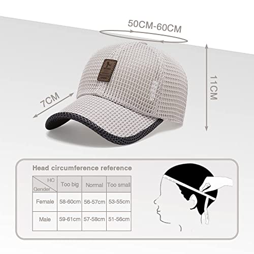 Alkyne Summer Outdoor Casual Baseball Cap, 2023New Mesh Hats For Men Women Outdoor Sports Quick Dry Running Hat (Blue) #TOP6