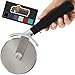 Gorilla Grip Large Pizza Cutter Wheel, 9 Inch, Sharp Stainless Steel Blade, Rust Resistant, Comfort Handle, Thumb Guard Protection, Slice Thick or Thin Pizzas, Pie Crust, Pastries in Seconds, Black