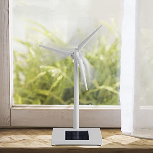 Mini molino de viento solar Aeloa, juguete de molino de viento operado con energía solar, para niños, herramienta de enseñanza de ciencias, decoración del hogar Cover