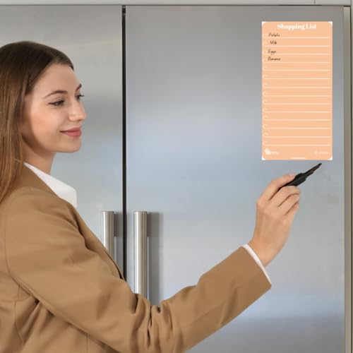 Image of Zesta Vinyl Magnetic Planner for Fridge | Cute Weekly Planner /Meal Planner with Marker | Rewritable Magnetic White Board for Fridge (Harry Potter 11X11 Inches) (Pastel Red)