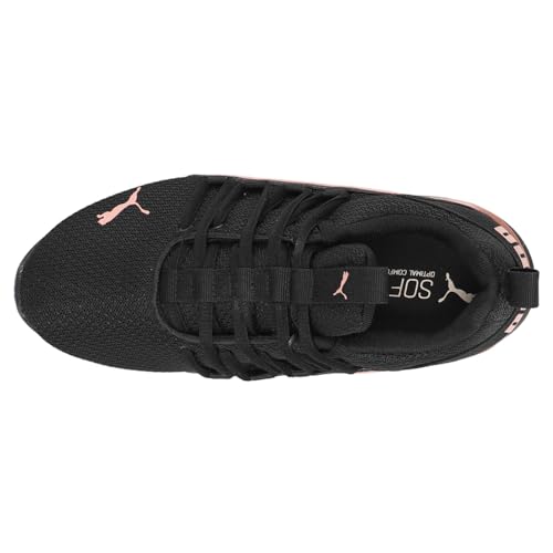 Image of PUMA Womens Axelion Running Shoe, Puma Black-Rose Gold, 6 Wide