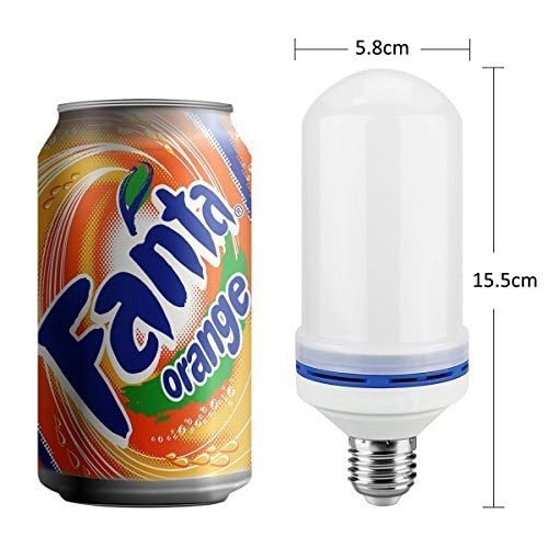 Image of E27 LED Flicker Flame Simulated Burning Fire Effect Light Bulb (Yellow)