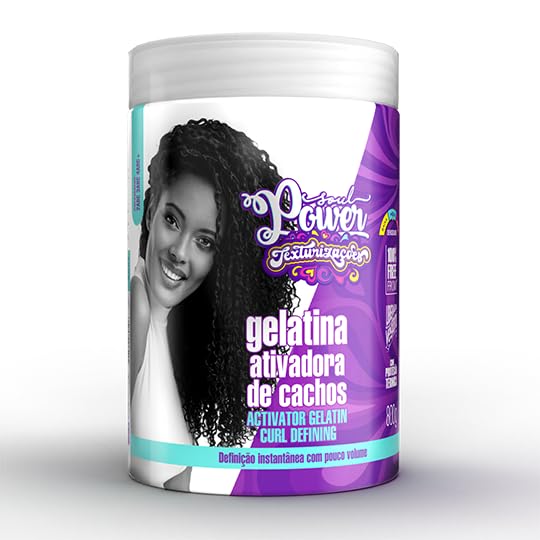 Embalagem da Gelatina Ativadora de Cachos Soul Power vista em destaque