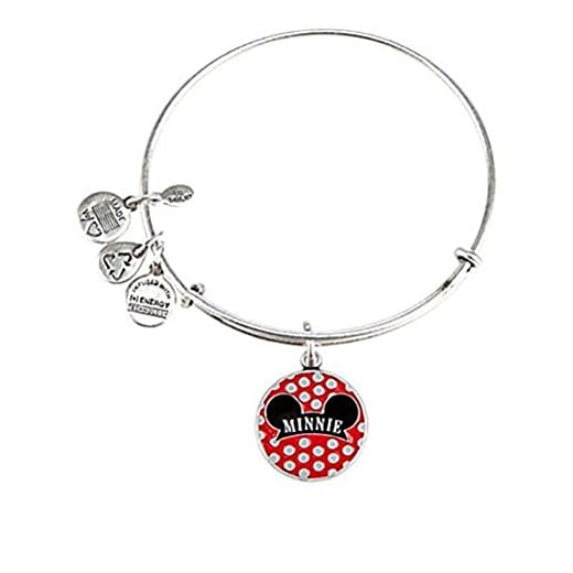 Disney Parks Alex and Ani Minnie Mouse Ears Hat Charm Bracelet (Silver finish)