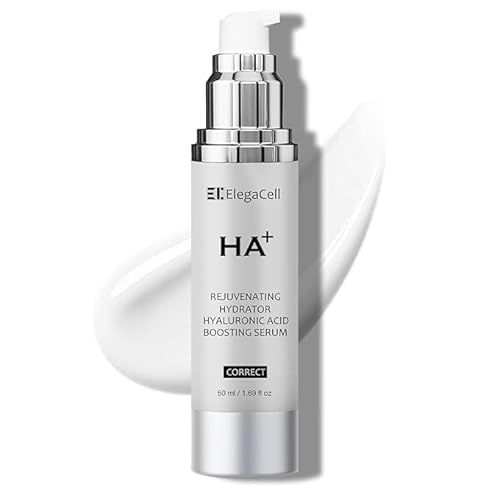 HACIRFE ElegaCell HA+ Rejuvenating Hydrator Skin Hyaluronic Acid Boosting Serum for Face, 1.69 oz Pump,Smooth Fine Lines and Wrinkles,Promotes 24-Hour Moisturization