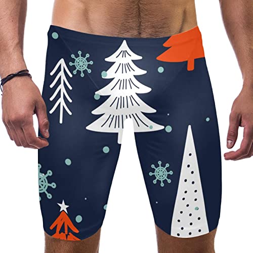 Maillot de bain pour homme multicolore sapins de Noël taille S pour la plage ou la piscine