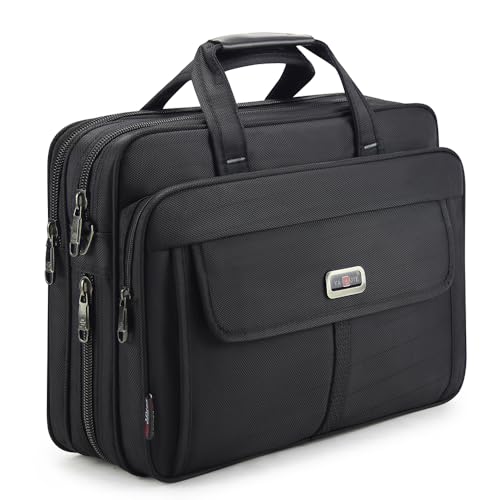 Briefcases for Men Canvas Tote Bag 15.6 Inches Laptop Case