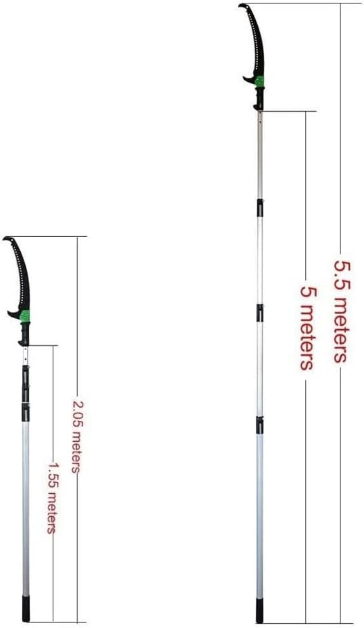 Telescopic Pruning Saw, 18FT/5.5m Profession Extendable Tree Pruner Pole Saw Use for Pruning and Trimming Branches and Leaves Garden Fruit Tree Saw