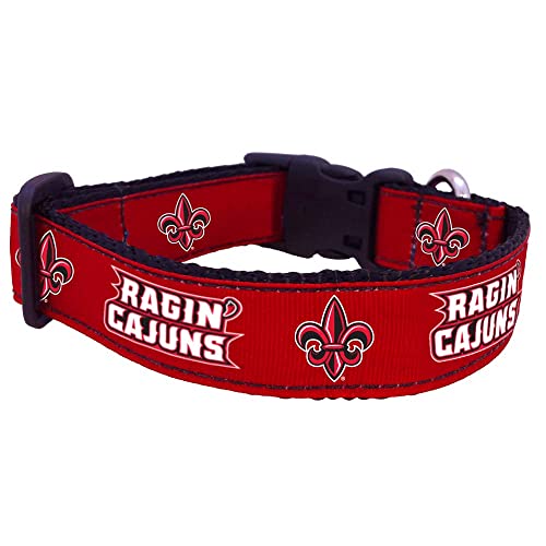 College Dog Collar (Medium, Louisiana Lafayette)