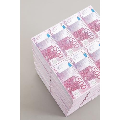 Kare Design Hocker Euro, Lila, Sitzhocker, Ablage, Geldschein Design, Wohnzimmer, Flur, 38x29x30 cm (H/B/T)