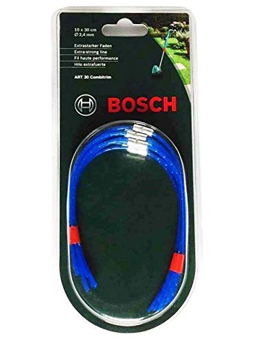 Bosch Trimmerfaden Extra Stark – 26 Cm (10 Stück) ART 26 Combitrim, F016800181 + DIY Set F016800431
