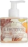 Ventajas: SLS libre Jabón líquido. 100% aceite de oliva nutre y deja la piel suave. Il Frutteto es emoliente e hidratante.