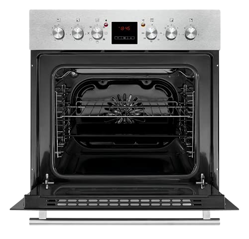 Foto von Bomann EHBC 562.1 IX Einbau-Elektroherd-Set/EEK A/Glaskeramik-Kochfeld/ 4 Kochzonen/LED-Display/ 7 Backofen-Funktionen