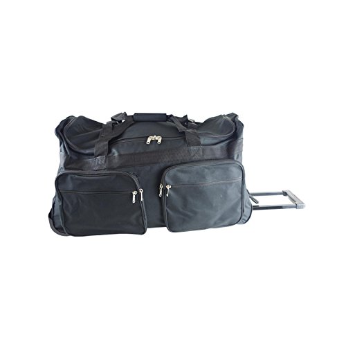 normani Reisetasche 150 Liter sehr stabil mit 3 Rädern Farbe Schwarz