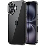 JETech Funda para iPhone 16 Plus, Anti-Amarillamiento, Negro