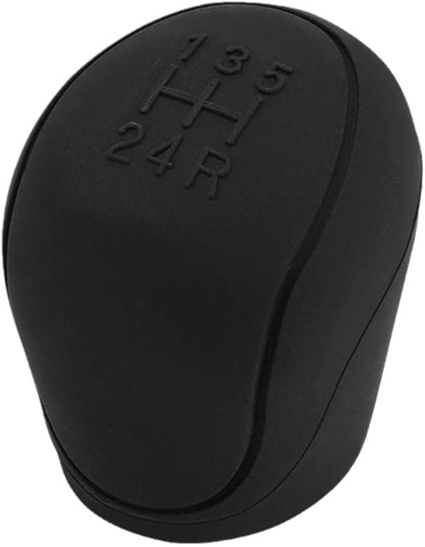 HARR Universal Car Shift Knob Cover Auto Soft Silicone 5 Speed Gear Shift Knob Head Cap Anti-Slip Car Vehicle Lever Shift Knob Boots, Black