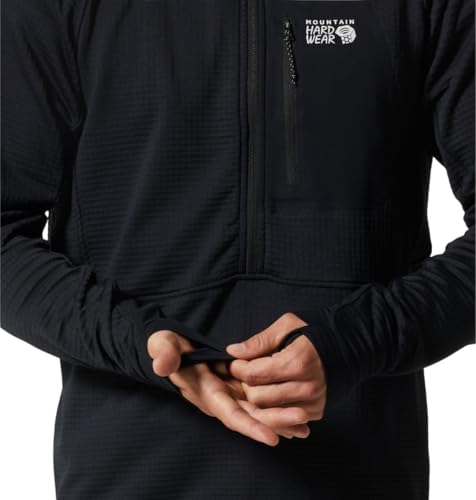 Image of Mountain Hardwear Men's Polartec Power Grid Half Zip Jacket | Stylish and Warm Jacket for All Outdoor Adventures