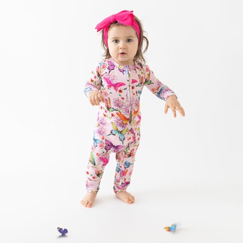 Image of Posh Peanut Girls Convertible Baby Sleepers, Toddlers Footless Pajamas | True To Size Fit With 2-Way Zipper, Convertible Mittens /Footies With Grips, Tagless Gentle Comfort, Easy Care Wash