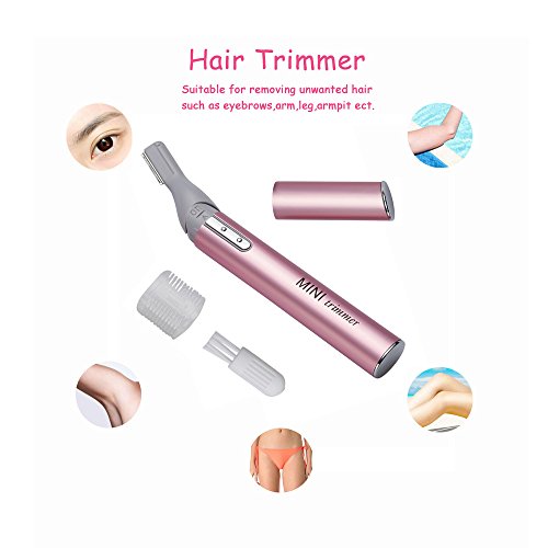 Tongtletech Mini Rotatable Lady Shaver Electric Bikini Facial Precision Trimmer Eyebrow Shaper Razor Kit Underarm Leg Body Hair Remover(Battery Operated) … - Thumbnail 2