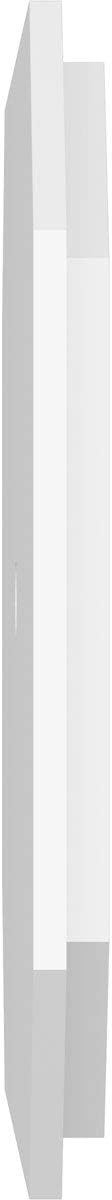 White PVC Contemporary Two-Piece Ceiling Medallion, 28" x 14"