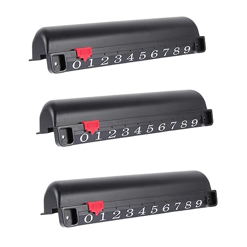 Happyyami 3pcs Scoring Scoreboard Boxed Hockey Scorekeeper Keeping Table Balls Score Keepers Plastic Black