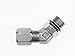 Brennan Industries C6802-16-16-NWO-FG Forged Steel 45 Degree Elbow Flareless Bite Type Fitting, 1" Bite Type Tube x 1-5/16"-12 Male Adjustable O-Ring Boss