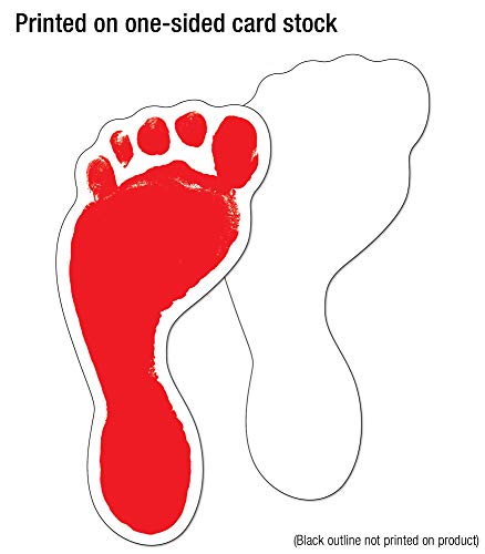 Image of Carson Dellosa 54-Piece Feet Cutouts, Colorful Footprints for Directions, Name Tags, Crafts, Locker Decorations, Bulletin Board, Labels, and Classroom Decor