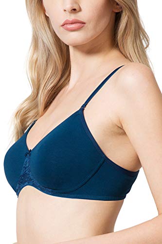 Image of Van Heusen Women's Everyday Cotton Bra|Medium Coverage|Non Padded|Non Wired|Seamless Moulded Cups|Anti Bacterial Tech| Keeps you Fresh|Sweat Absorbent|No Slip Soft Straps|Detachable Straps|Style 11001