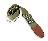 Tone & Tempo Vintage Vegan Guitar Strap (Military Green)