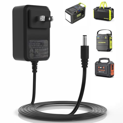 Image of Tinkon 19V 1.5A AC/DC Adapter Power Cord Power Supply Charger Compatible with MARBERO M82, M82MAX, M822, M822MAX, M87, M88, M168 Portable Power Station Solar Generator Lithium Battery