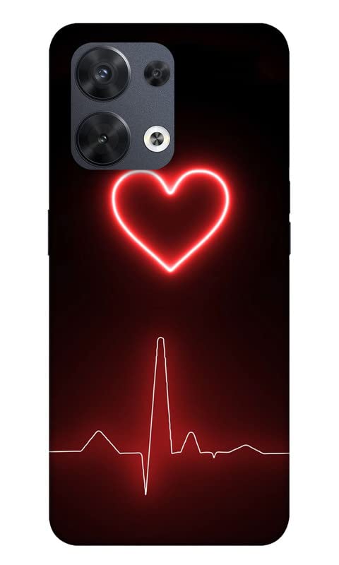 Next Door Enterprises Love-Life Back Cover for Oppo Reno 8 5G (Poly Carbonate | Multicolor)