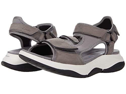 Image of Clarks Wave2.0 Skip. Grey Combi 7.5 D - Wide