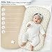 Cpzzkq Baby Lounger Cover 2 Pack - Silky Soft and Breathable Infant Lounger Cover, Newborn Lounger Slipcover for Baby Boys Girls, Fits Cpzzkq & Most Loungers, Cover Only, White