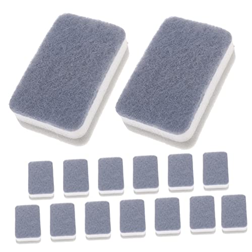 Cabilock 15Pcs Multi Functional Dishwashing Sponge Pads Highly Absorbent Kitchen Scouring Pads for Efficient Cleaning of Dishes Faucets and Surfaces Quick Drying and Non Damaging