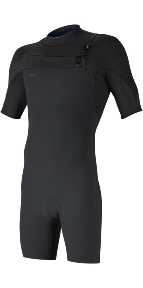 O'NEILL 2026 Hommes Hyperfreak 2mm Chest Zip Shorty Combinaison Néoprène 5495 - Tempered Steel/Graphite