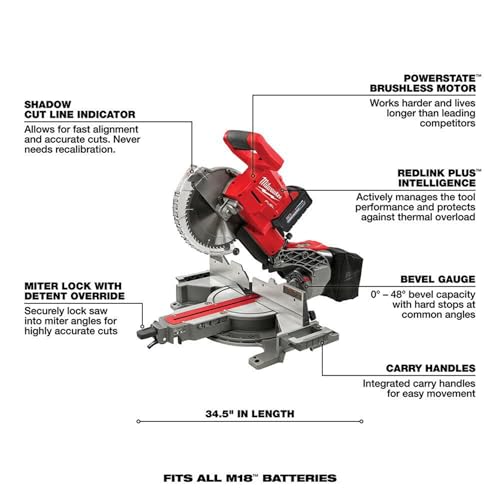 Sliding Compound Miter Saw with Double Bevel