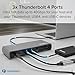 Plugable Thunderbolt 4 Docking Station | TAA-Compliant Dual Monitor Laptop Dock for Mac & Windows | 3X Thunderbolt Ports, USB-C to HDMI Adapter, 100W PD, 2.5Gb Ethernet, 4X USB-A 10Gbps (TBT4-UDX1)