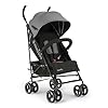 Passeggino KikkaBoo BEETLE, Passeggino da viaggio fino a 22 kg, Pieghevole, Leggero, Compatto, Grigio